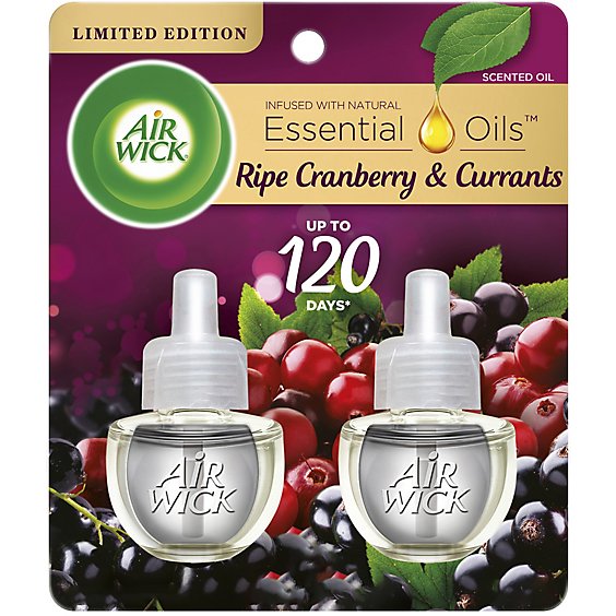 Air Wick Plug In Ripe Cranberry Currants Air Freshener - 2 Count