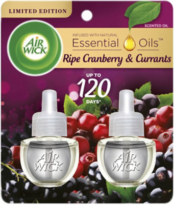 Air Wick Plug In Ripe Cranberry Currants Air Freshener - 2 Count