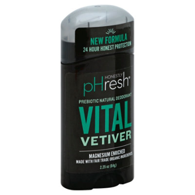 Honestly pHresh Deodorant Vital Vetiver - 2.25 Oz - Image 1