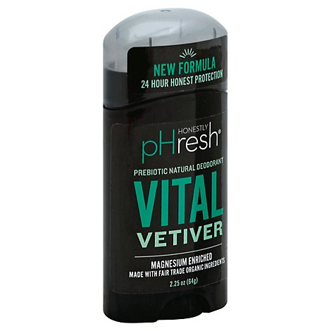 Honestly pHresh Deodorant Vital Vetiver - 2.25 Oz