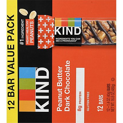 KIND Bar Peanut Butter Dark Chocolate - 12-1.4 Oz - Image 6