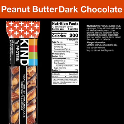 KIND Bar Peanut Butter Dark Chocolate - 12-1.4 Oz - Image 2