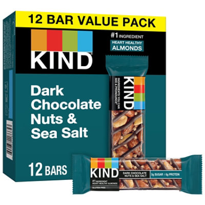 KIND Bar Nuts & Spices Dark Chocolate & Sea Salt - 12-1.4 Oz - Image 2