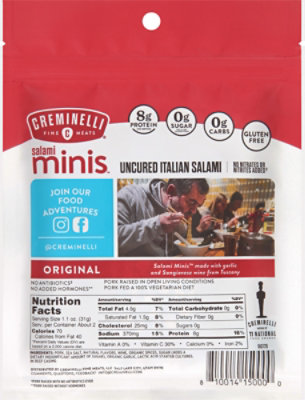 Creminelli Mini Salame Original - 2.6 Oz - Image 6