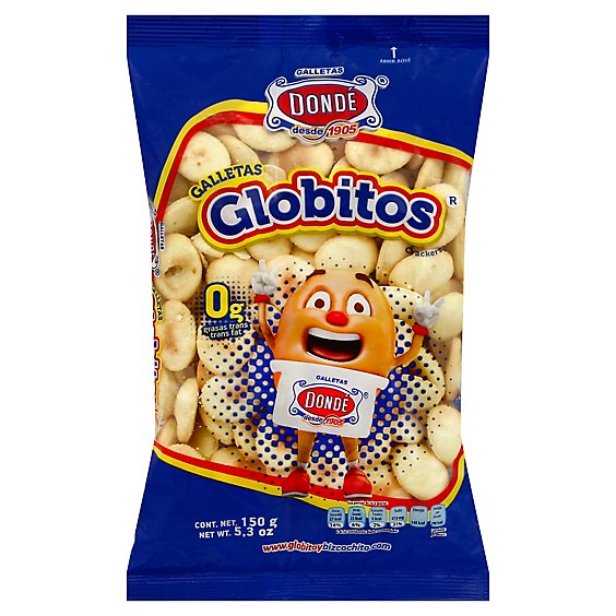 Donde Crackers Galletas Globitos - 5.3 Oz