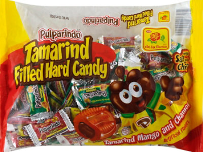 De La Rosa Pulparindo Hard Candy Tamarind Filled Mango And Chamoy - 12 ...