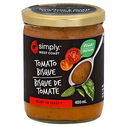 Simply West Coast Ready To Feast Soup Tomato Bisque - 400 Ml - Image 1