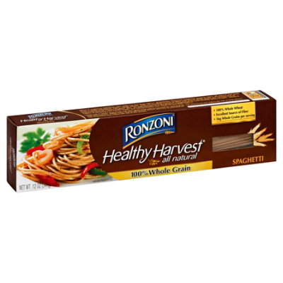 Ronzoni Healthy Harvest Pasta Whole Grain Spaghetti 12 Oz Albertsons