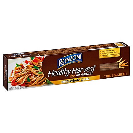 Ronzoni Healthy Harvest Pasta Whole Grain Thin Spaghetti - 12 Oz - Image 1