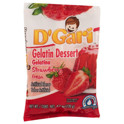 Dgari Gelatin Water Strawberry - 4.2 Oz - Image 3