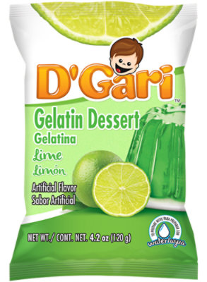 Dgari Gelatin Water Lime - 4.2 Oz - Image 1