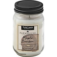 Tuscany Frmhs Mason Jar Maple Bourbon - 12 Oz - Image 1