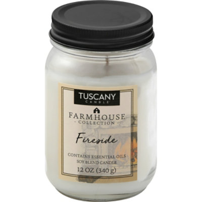 Tuscany Candle Farmhouse Collection Candle Soy Blend Fireside - 12 Oz