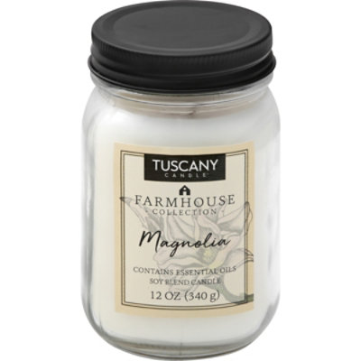 Tuscany Candle Farmhouse Collection Candle Soy Blend Magnolia - 12 Oz