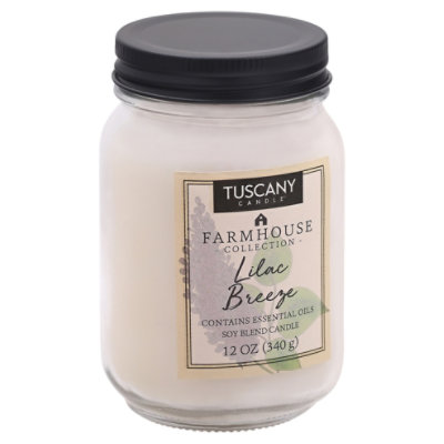 Tuscany Candle Farmhouse Collection Candle Soy Blend Lilac Breeze - 12 Oz