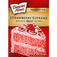 Duncan Hines Signature Cake Mix Strawberry Supreme - 16.5 Oz - Image 2