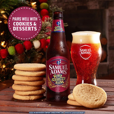 Samuel Adams Old Fezziwig Ale Beer Bottles - 6-12 Fl. Oz. - Image 4