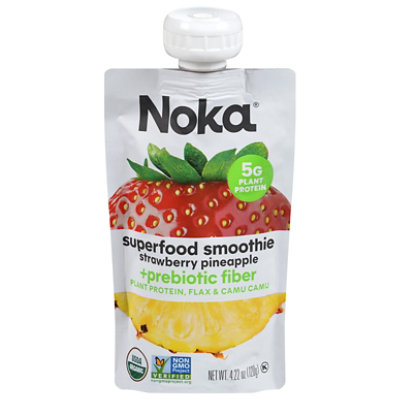 Noka Superfood Smoothie Organic Strawberry Pineapple - 4.22 Oz - Image 1