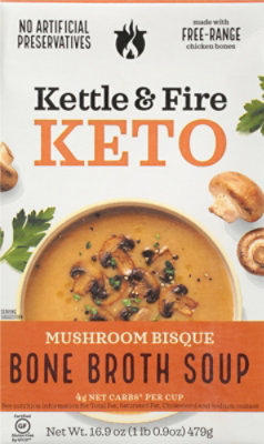 Kettle & Fire Soup Mushroom Bisque With Chicken Bone Broth - 16.9 Oz - Image 2