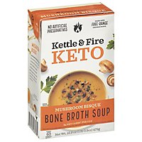 Kettle & Fire Soup Mushroom Bisque With Chicken Bone Broth - 16.9 Oz - Image 1