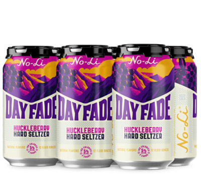 No-Li Day Fade Seltzer Huckleberry In Cans - 6-12 Fl. Oz. - Image 1