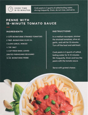 Bionaturae Pasta Organic Gluten Free Penne Rigate - 12 Oz - Image 6