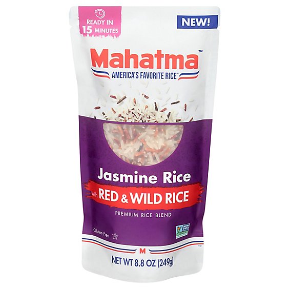 Mahatma Jasmine Red Rice & Wild Rice - 8.8 Oz