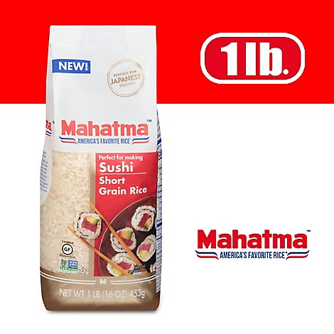 Mahatma Short Grain Rice For Sushi - 16 Oz