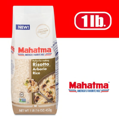 Mahtama Arborio Rice Medium Grain For Risotto Bag - 1 Lb