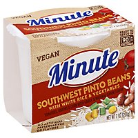 Minute Vegan Pinto Beans Southwest With White Rice And Vegetables - 7 Oz - Image 1