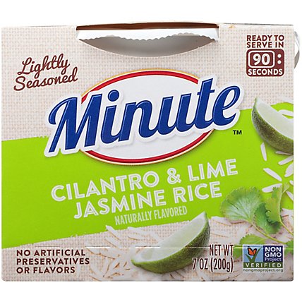 Minute Rice Jasmine Lightly Seasoned Cilantro And Lime - 7 Oz - Image 2