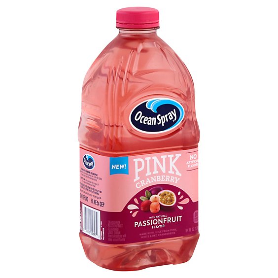 Ocean Spray Juice Drink Pink Cranberry Passionfruit - 64 Fl. Oz.