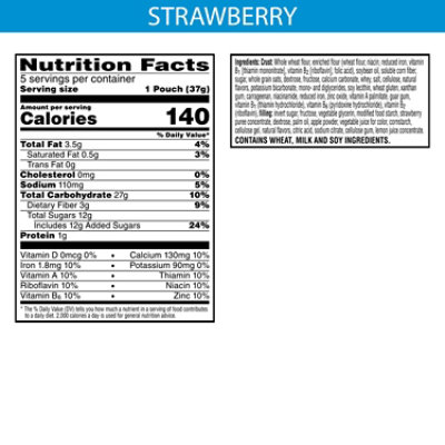 Nutri-Grain Mini Strawberry Whole Grains Breakfast Bars 5 Count - 6.5 Oz - Image 5