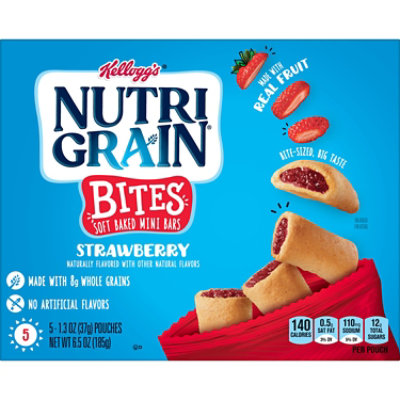 Nutri-Grain Mini Strawberry Whole Grains Breakfast Bars 5 Count - 6.5 Oz - Image 7