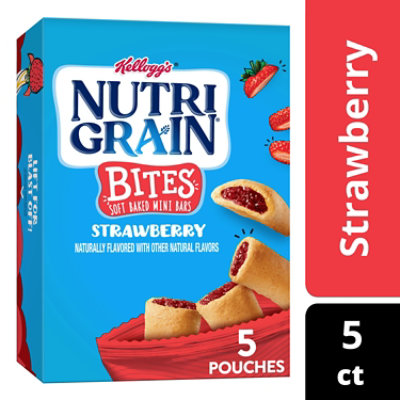 Nutri-Grain Mini Breakfast Bars Made With Whole Grains Strawberry 5 Count - 6.5 Oz