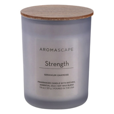 Chesapeake Bay Aromascape Candle Strength Geranium Oakmoss 7.8 Ounce - Each