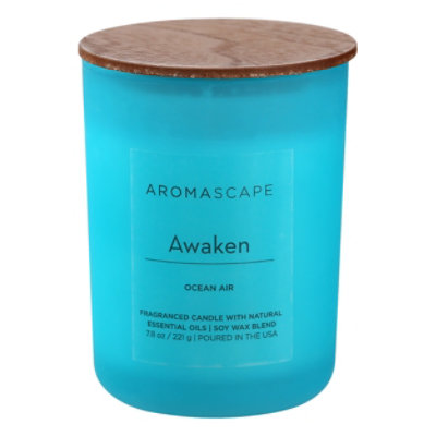 Chesapeake Bay Aromascape Candle Awaken Ocean Air 7.8 Ounce - Each