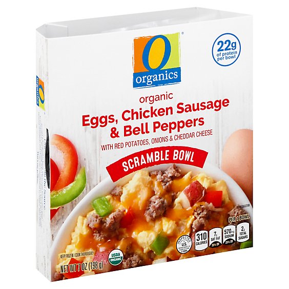 O Organics Organic Scramble Bowl Chicken Sausge Bell Peppers - 7 Oz