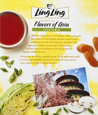 Ling Ling Spring Rolls Mini Vegetable 6 Count - 8.7 Oz - Image 6