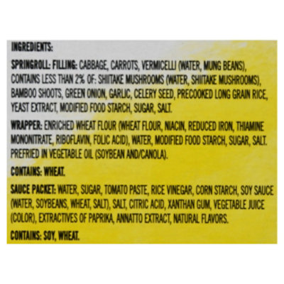 Ling Ling Spring Rolls Mini Vegetable 6 Count - 8.7 Oz - Image 5
