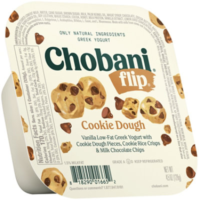 Chobani Flip Chocolate Chip Cookie Dough Low-Fat Greek Yogurt - 4.5 Oz - Image 1