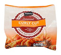 Signature Select Potatoes French Fried Curly Cut - 28 Oz