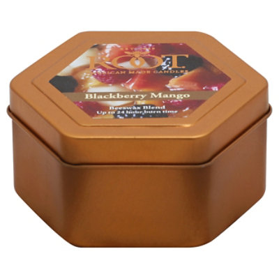 Root Candle Beeswax Blend Blackberry Mango Traveler Tin 4 Ounce - Each