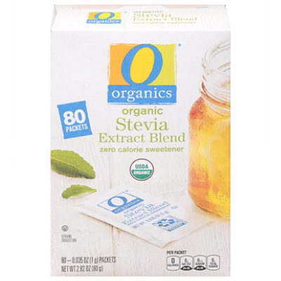 O Organics Sweetener Stevia Packets - 80  Count