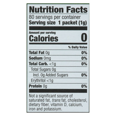 O Organics Stevia Extract Blend Zero Calorie Sweetener - 80 Count - Image 3