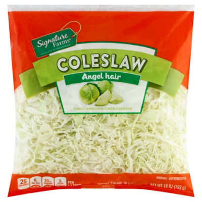 Signature Farms Cole Slaw Angel Hair - 10 Oz