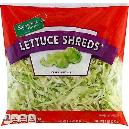 Signature Farms Lettuce Shreds - 8 Oz - Image 2