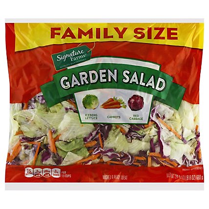 Signature Farms Salad Garden Family Size - 24 Oz - Image 1