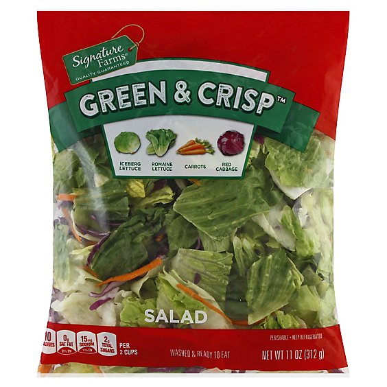 Signature Farms Garden Green & Crisp Salad - 11 Oz