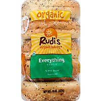 Rudis Organic Bakery Bagels Everything 5 Count - 15 Oz - Image 2
